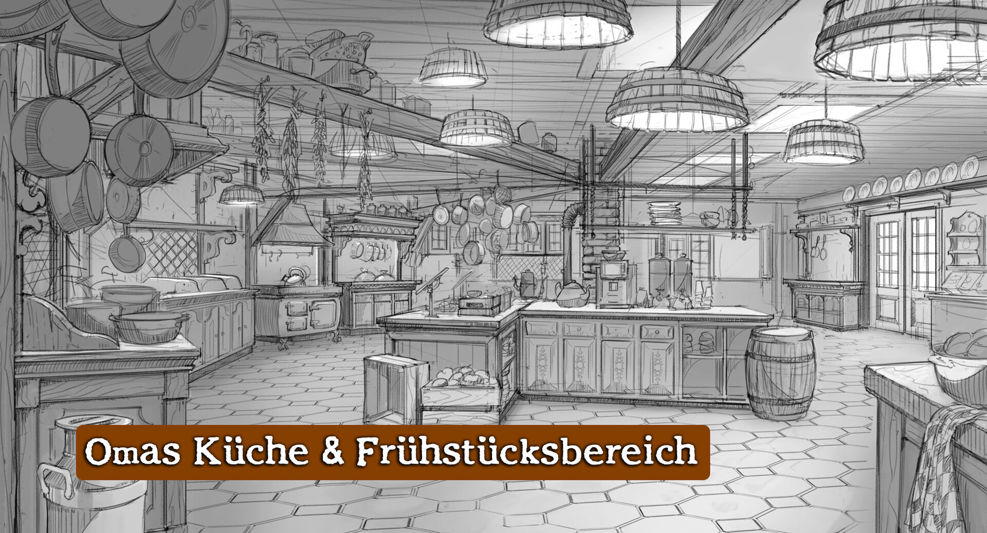 Oma's Küche & Frühstücksbereich