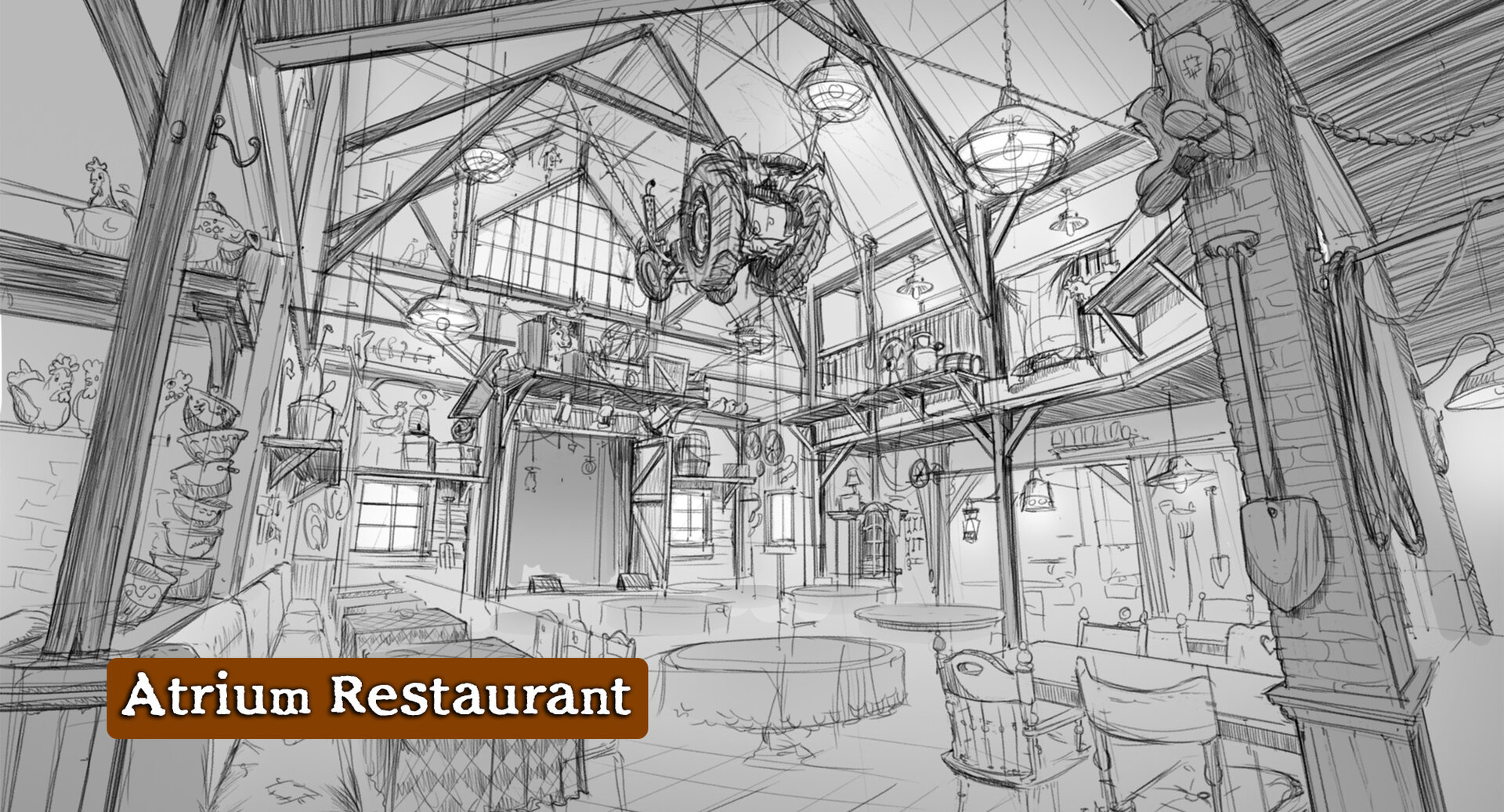 Skizze Atrium Restaurant